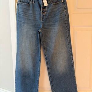 J. Crew Classic Blue Ankle Jeans Cropped ‘96 Slim Wide Cotton / 1% Elastane